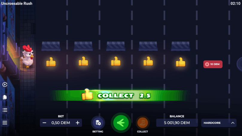 Jogar Uncrossable Rush com Dinheiro Real em Cassinos Online