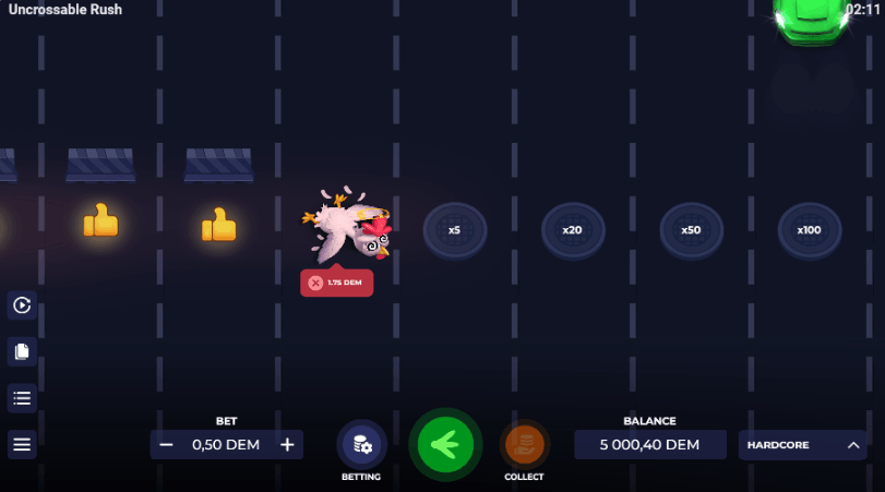 Uncrossable Rush – Opinião Modo Hardcore